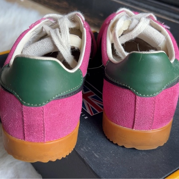 Gola | Elon Gumsole Suede Pink and Black Sneakers - Picture 4 of 7